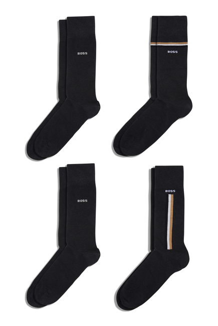 Iconic Logo Socks, Pack of 4